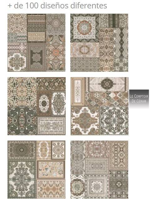 carrelage 44 x 44 cm patchwork à motifs persan petit prix Marseille 13