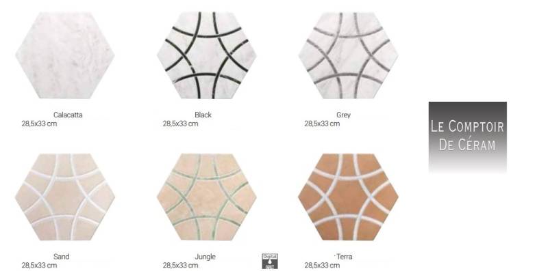 tomette carrelage contemporain terracotta et marbre Reims 51