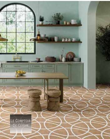 Carrelage rosace minérale paris 75001