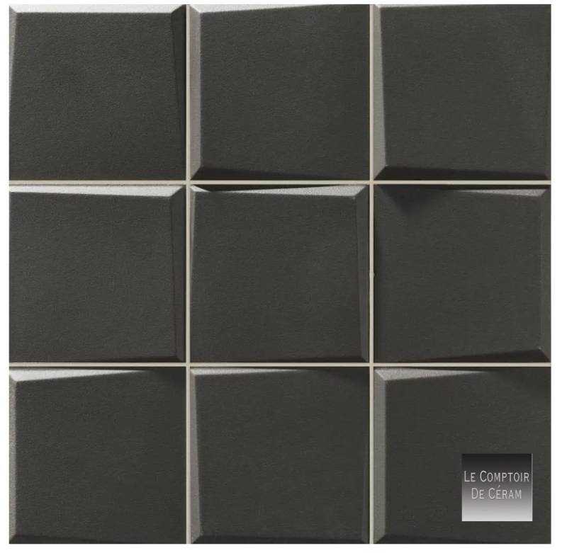 carrelage mural petit format noir design bordeaux 33