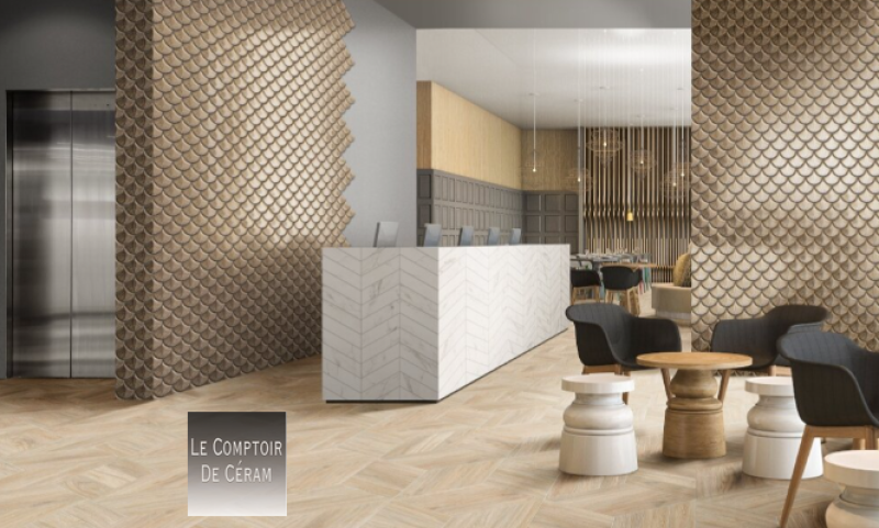 faïence forme coquillage doré or design hauts de seine 92