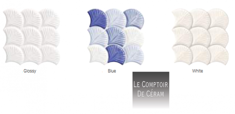 carrelage forme coquillage pour salle de bain rennes 35