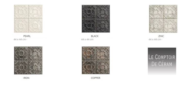 Faïence murale 3D bronze, Argent , blanc 2025 hauts de seine 92