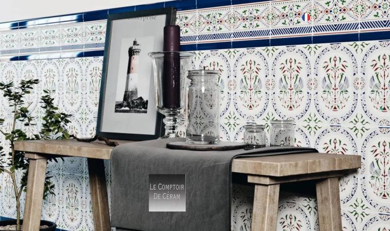 carrelage azulejos bleu et blanc petit prix rennes 35