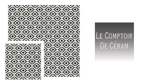 carrelage 20 x 20 cm retro noir et blanc pour intérieur et extérieur Montpellier 34
