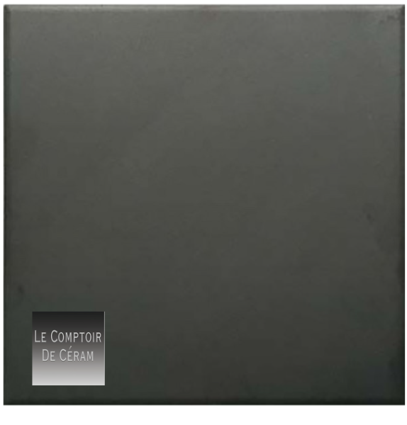 carrelage uni noir 20 x 20 cm pour terrasse extérieure Nantes 44 