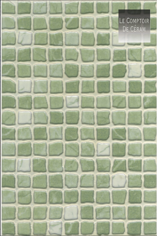 mosaïque verte 20 x 30 cm 2024 Montpellier 34