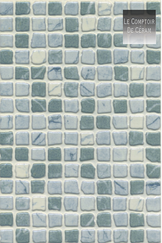 mosaïque vert menthe design sol et mur Grenoble 38