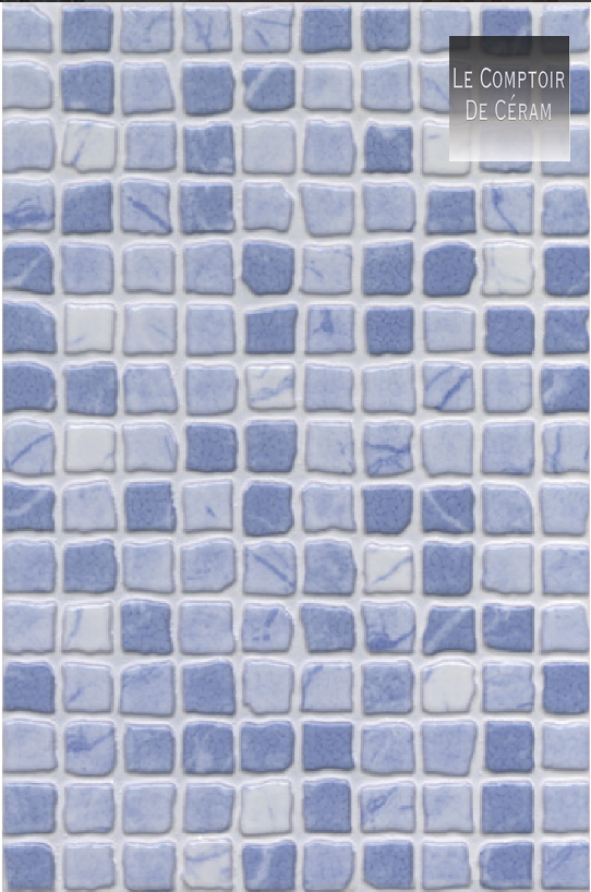 mosaïque bleu ciel et bleu design rennes 35