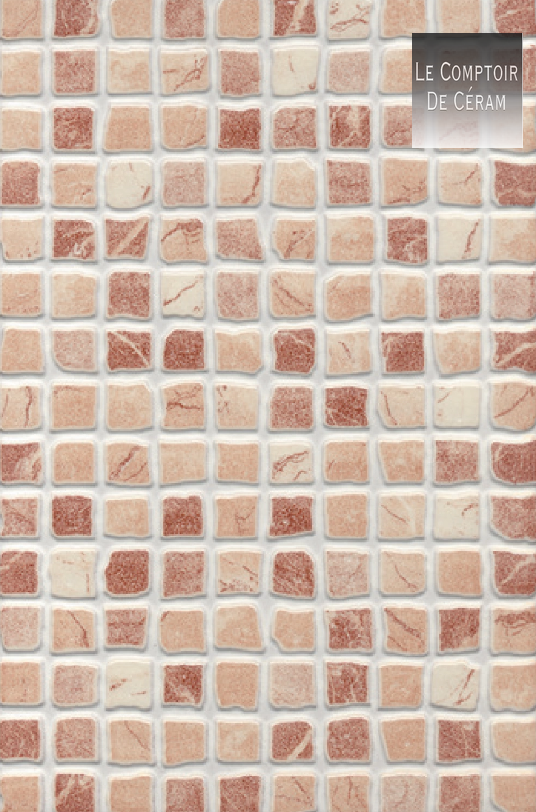 mosaïque 20 x 30 cm orange saumon petit prix Marseille 13