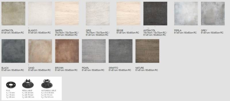 CARRELAGE EXTERIEUR ÉPAISSEUR 20 MM