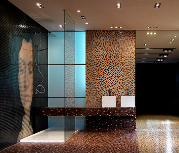 mosaique jacou DOUCHE ITALIENNE  34